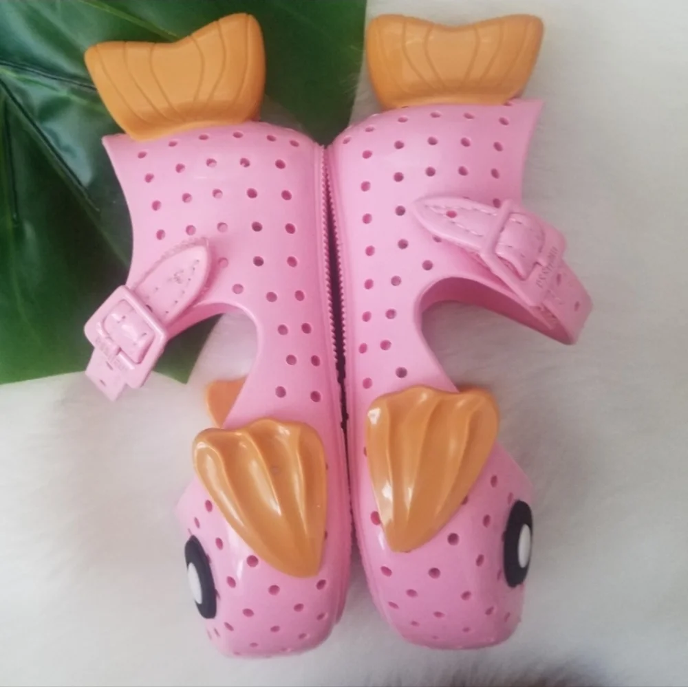 Mini Melissa Pink Fish Shoes Size 5